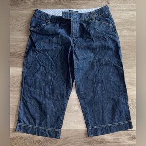 Eddie Bauer Blue Striped Denim Pants